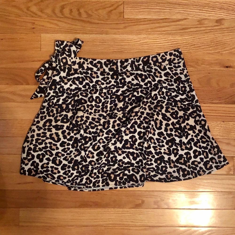 Topshop cheetah mini skirt